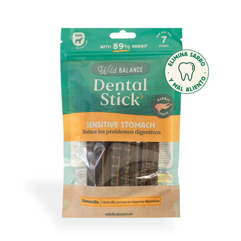 Dental Stick Wild Balance 89% conejo sensitive stomach 7 unidades