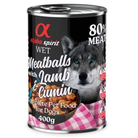 Alpha Spirit Lata Albóndigas Cordero con Comino 400g