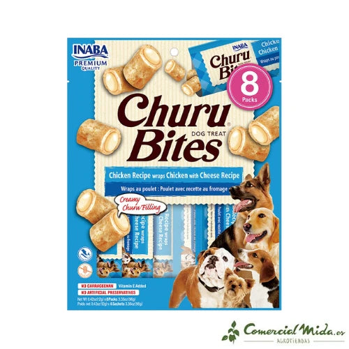 Inaba Churu Bites para Perros Pollo 8 packs