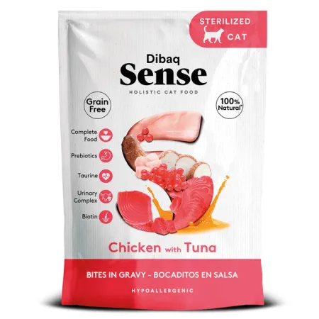 Dibaq Sense Pouch - Pollo con Atún 100g Gato Esterilizado