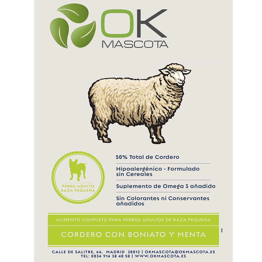 Cordero con menta raza pequeña Ok Mascota
