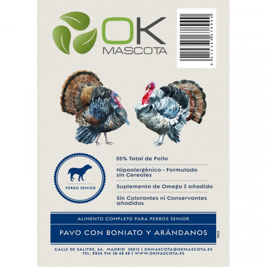 Pavo con arándanos Ok Mascota