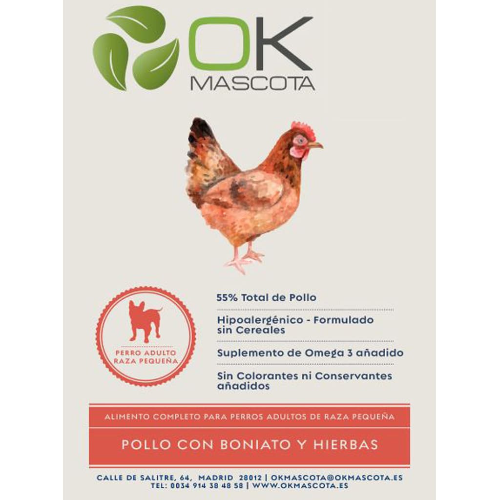 Ok mascota pollo raza pequeña